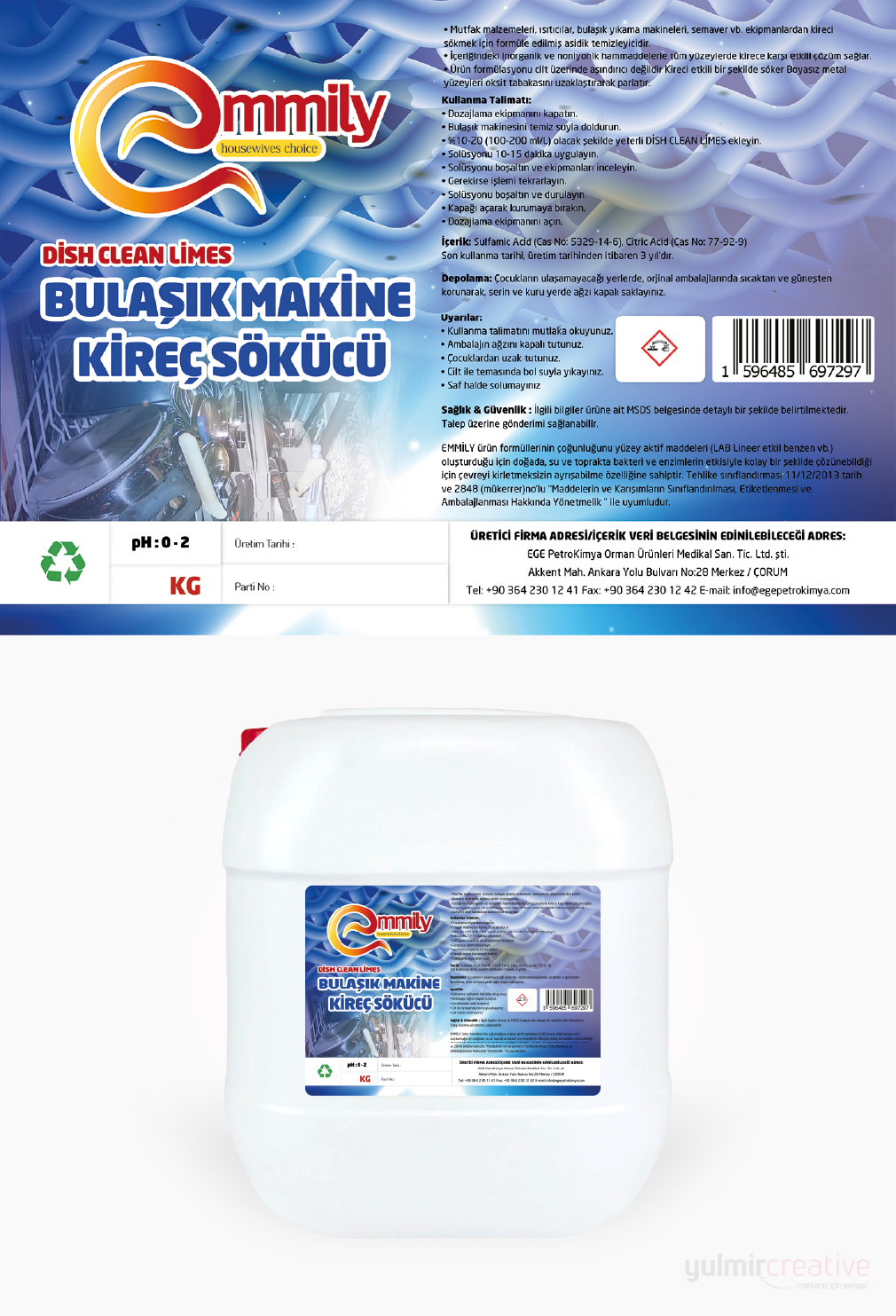 Emmily Bulaşık Makine Kireç Sökücü