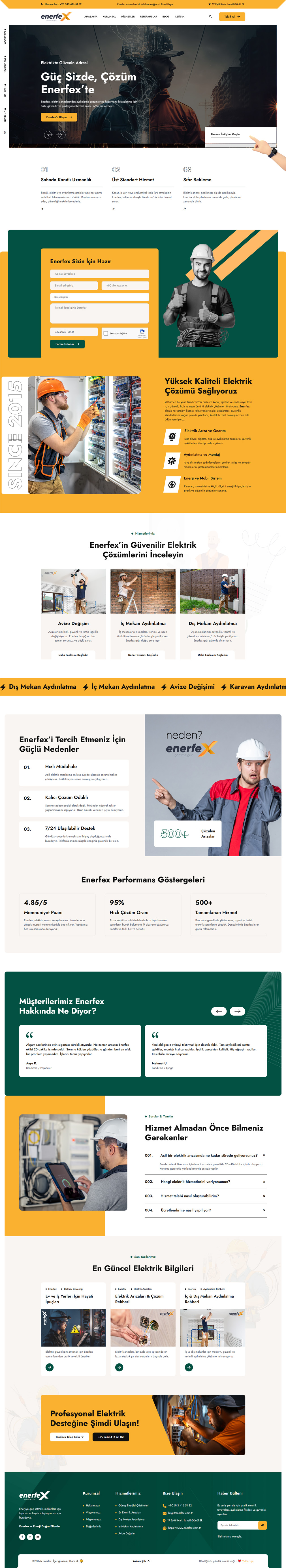 Enerfex Kurumsal Site Tasarımı